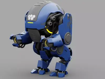NEMO Fighter rigged character 3D model