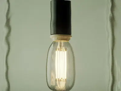 Clift Oversized Glass Pendant 3D model