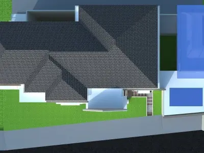 3D classic house 3D model