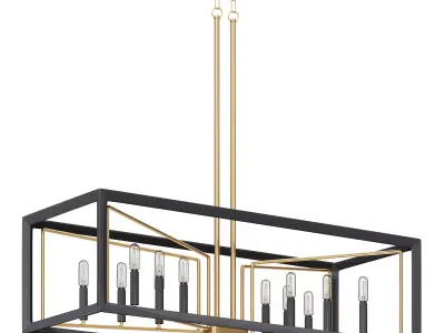 Sable Point Linear Pendant by lightology 3D model