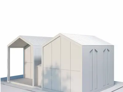 modren house 01 3D model