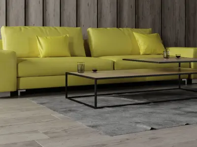 Sofa Set - Home Furniture 08 3D model