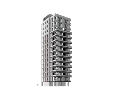 Sketchup Apartments 01 3D model