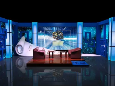 Stage party concert fashion catwalk T station  130 3D model