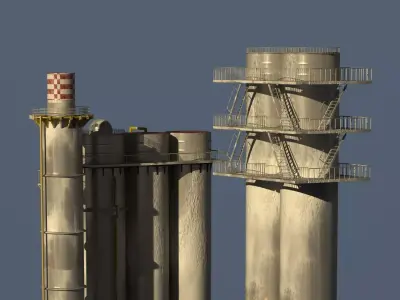 Industrial Models Snow 3D model