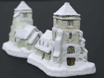 ENGLISH WINTER CHURCH 2024 3D model