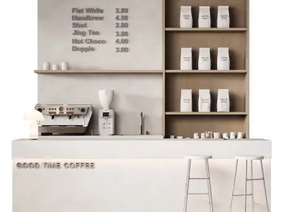 534 cafe and restaurant 02 coffee spot 02 good time coffee 3D model