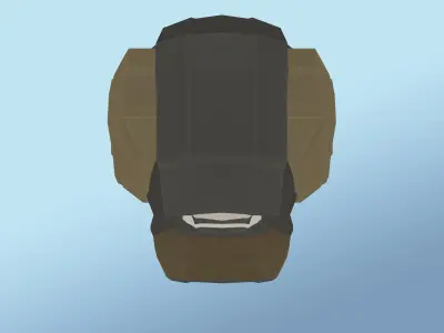Steampunk Robot Low-poly 3D model