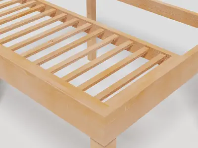 Wooden Garden Pergola 2 Low-poly 3D model