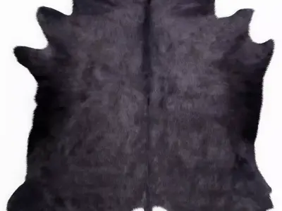 Gray Violet Cowhide Rug 3D model