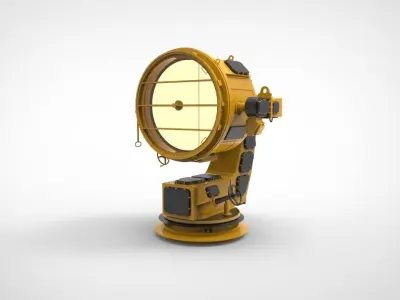 marine searchlight 3D model