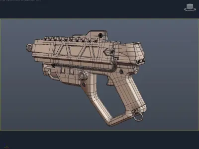 Scifi weapon 3D model