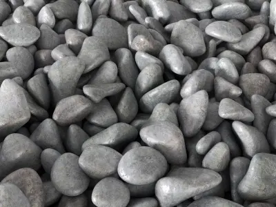 Pebble color  form  3D model