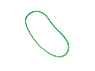 Rubber Band v1 004 Low-poly 3D model