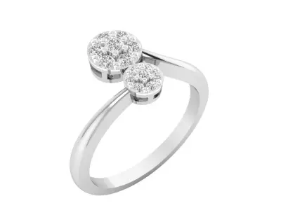 Women Ring  Render 3dm STL OBJ FBX MTLDetails 3D print model 8
