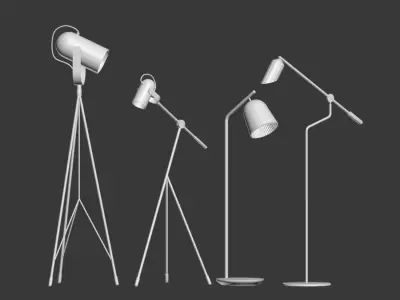 Floor Lamp Set  3D model