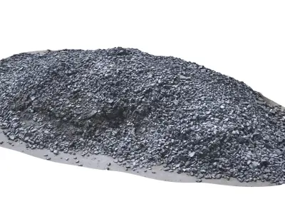 Pile of rubble scan 44 Low-poly 3D model