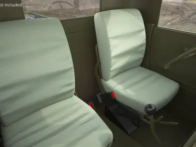  Military Truck with Winch Platform Khaki Used 