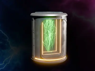 3D Tudor Lightning Geometry Node 3D model