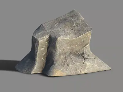 Mountain Rock 08 Low-poly 3D model