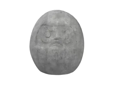 Bodhidharma Ornaments v1 002 Low-poly 3D model