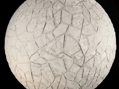 Scanned 4K Grouted Stone Wall PBR Material Vol 1 Texture