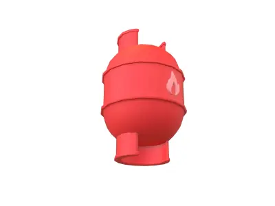 LPG Tank Icon V1 004 Low-poly 3D model