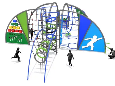 Wave Playground Low-poly 3D model