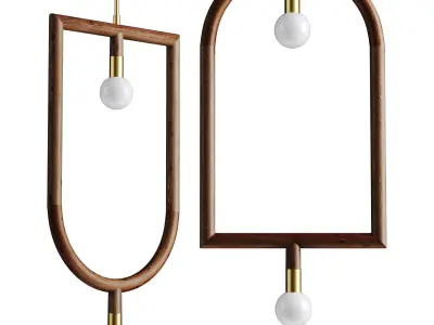 CEILING LIGHT CORN Low-poly 3D model