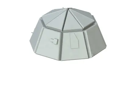Sci Fi Object No 3712 Low Poly Low-poly 3D model