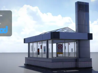 Shibuya Station Entrance 3D model