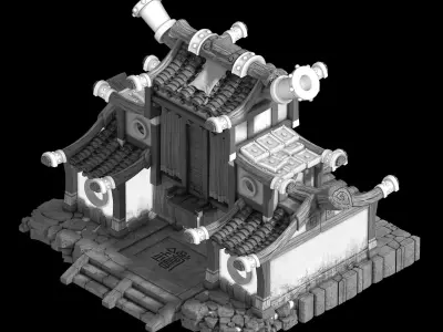 Beijing City - Blacksmith Shop 04 3D model