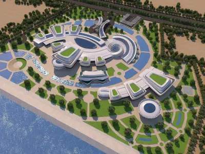 0068 - Culture Center - 2022 - 04 - 2Ds Plans - 3Ds Files 3D model