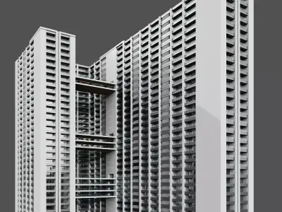 High Rised Residential Building No144 A 3D model