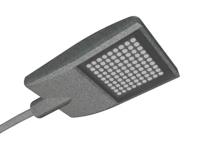 Concrete Lamp Post - Light Pole - Light Post - Street Light 40 3D model