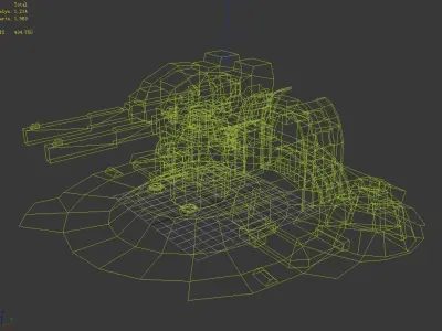 Machinery - Turret 02 3D model
