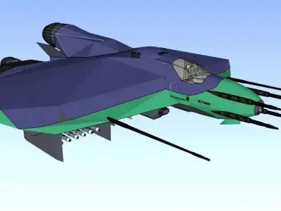 SQ Tamer - Multirole space corvette Conqueror class 3D print model