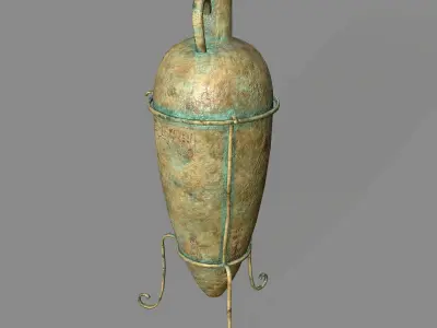 vase 2 greek Low-poly 3D model