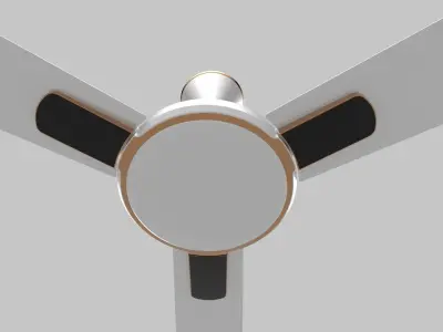 Ceiling Fan white 3D model