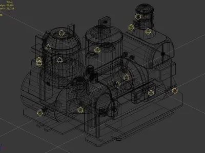 Machinery - Spacecraft - Functional Objects 017 3D model