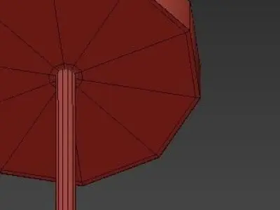 Suspension pendant light gold 3D model