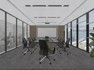  Modern Conference Room 3D model