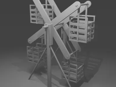 Nagordola low poly playground structure Free low-poly 3D model