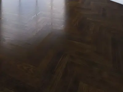 Parquet-herringbone 3 types Low-poly 3D model