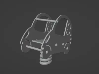 Seesaw for a Playground 3D model
