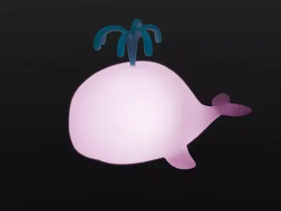 Indirect whale lighting 3D model