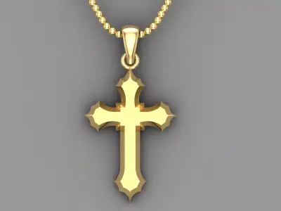 Light Gold Cross New Design  CP 20 3D print model