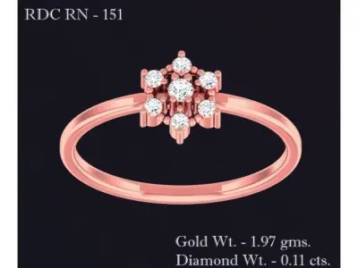 Women Ring 3D print model 116