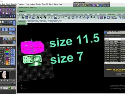 Lighter ring in jewellery 3D print model 3D print model