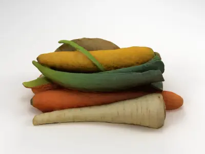 Mirepoix Soup Greens 3D model